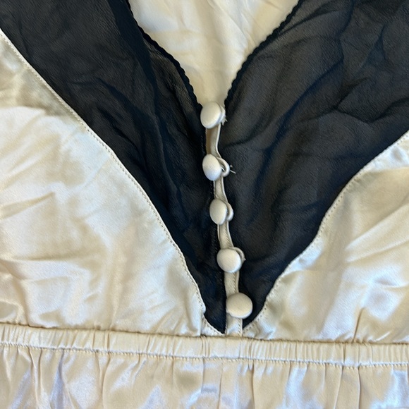 LA FEE VERTE Silk Romper Champagne - Picture 4 of 6